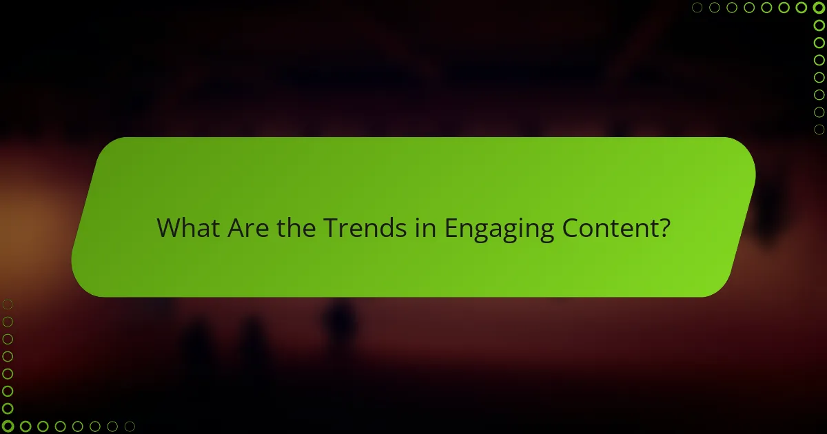 What Are the Trends in Engaging Content?