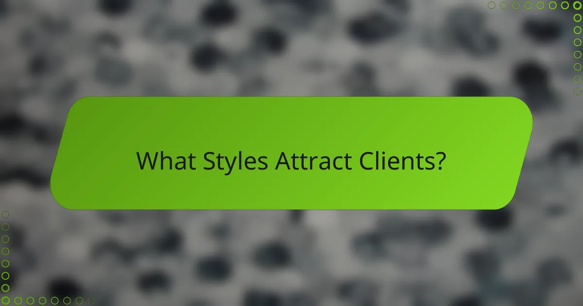 What Styles Attract Clients?